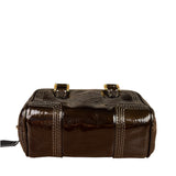 Loewe Metallic Bronze Leather Micro Amazona Mini Handbag