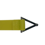 Bottega Veneta Bright Green Rubber Triangular Buckle Belt
