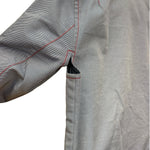 Prada Vintage Blue Striped Canvas Zip Up Collared Jacket