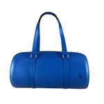 Louis Vuitton Blue Epi Soufflot Handbag
