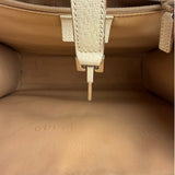 Gucci Off-White Leather Piston Lock Jackie Tote