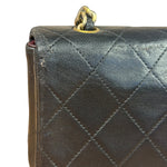 Chanel Black Quilted Leather Mini Flap Bag  2011