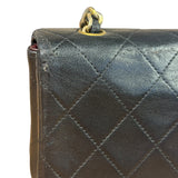 Chanel Black Quilted Leather Mini Flap Bag  2011