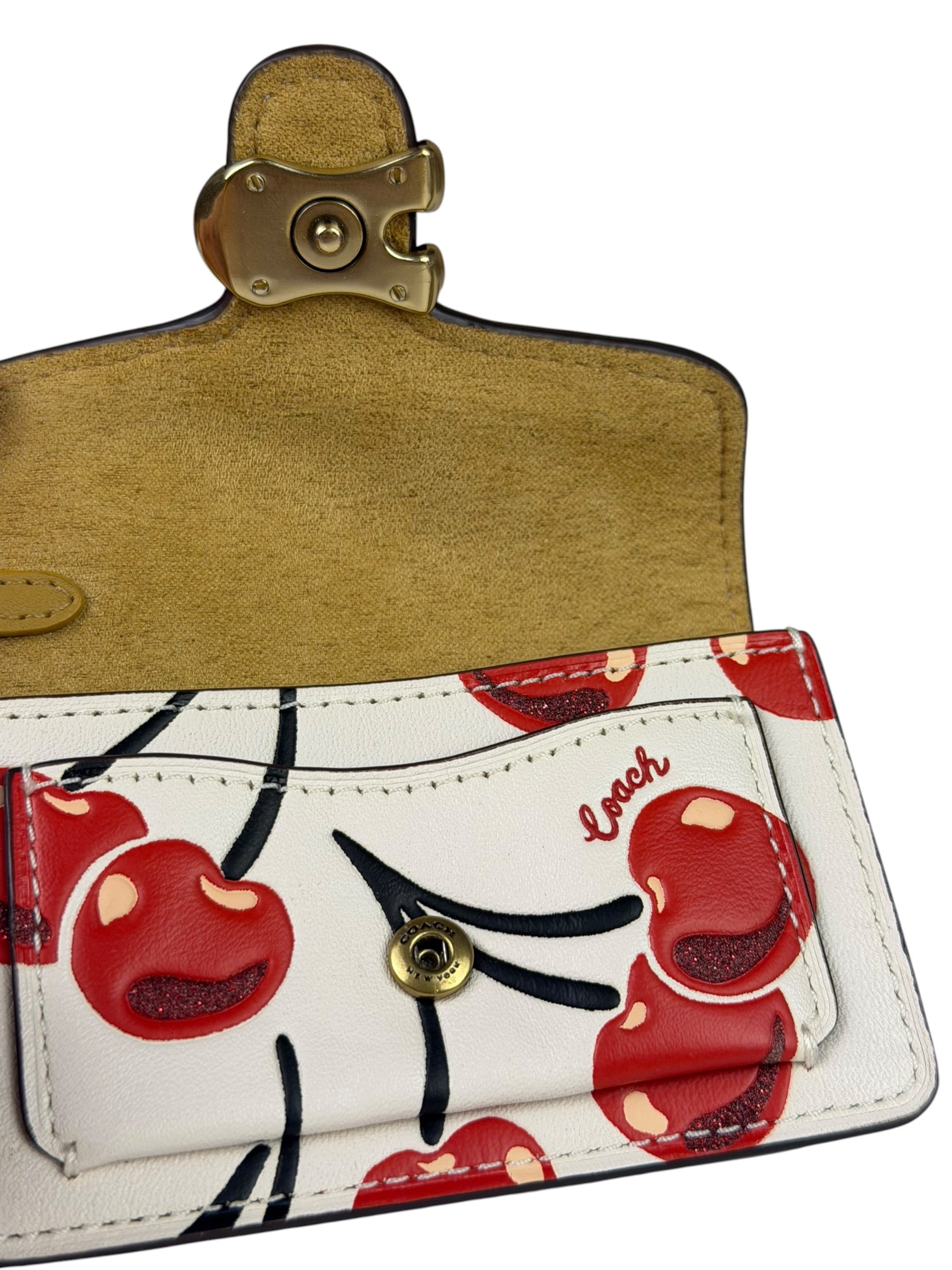 Coach Mini Tabby Bag Cherry Print Charm