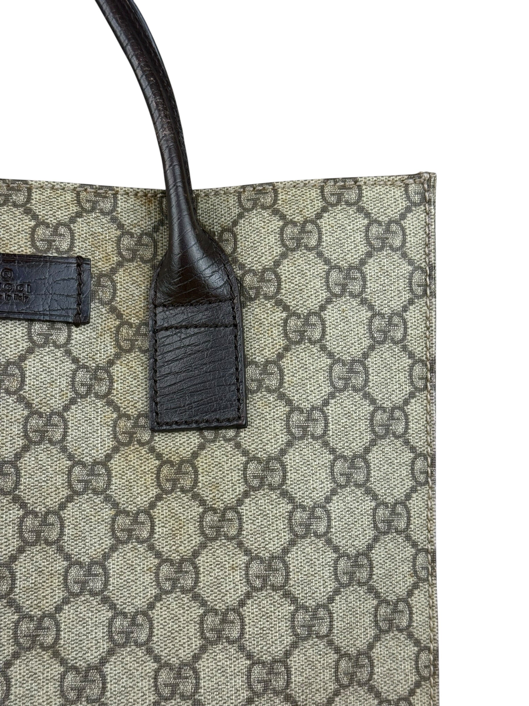 Gucci GG Coated Canvas Top Handle Tote