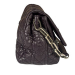 Christian Dior Purple Quilted Leather Flap Bag