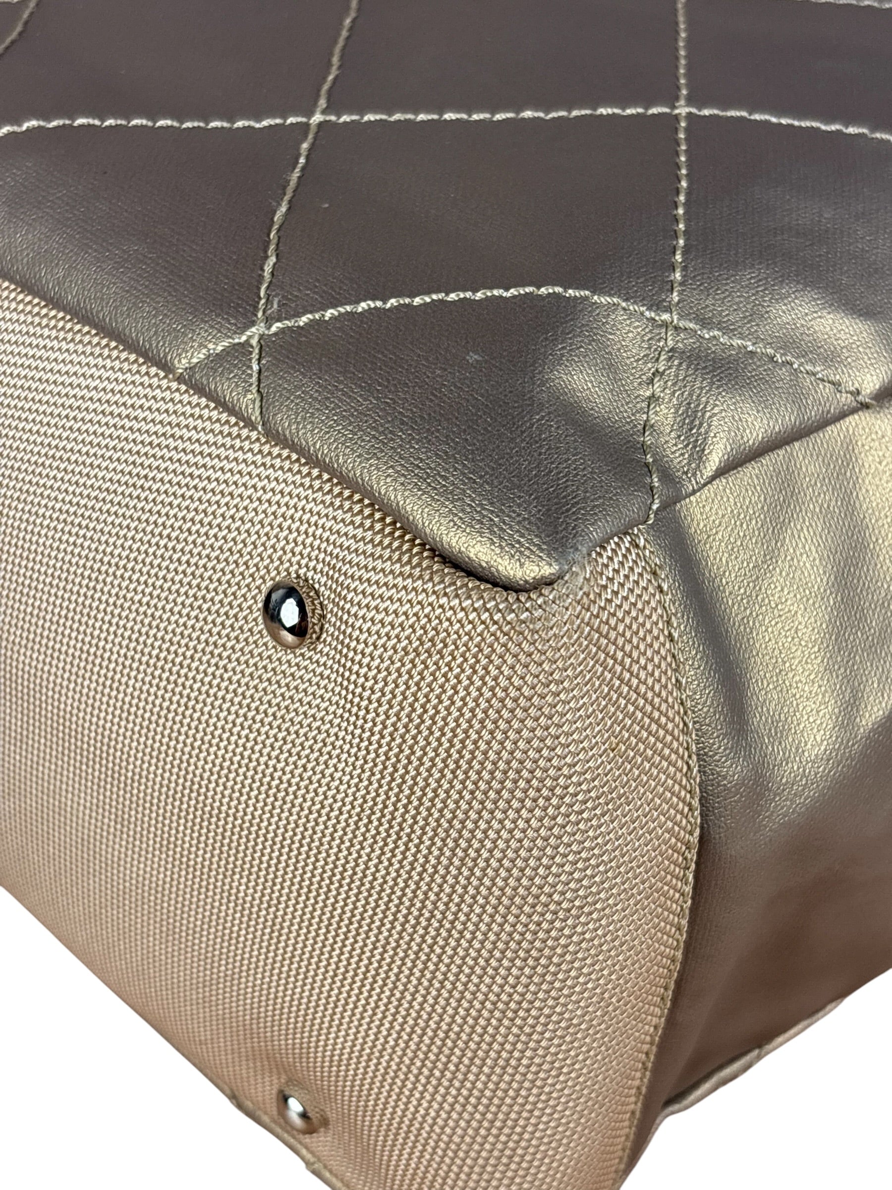 Chanel Metallic Gold Leather Paris-Biarritz Large Tote Bag 2007