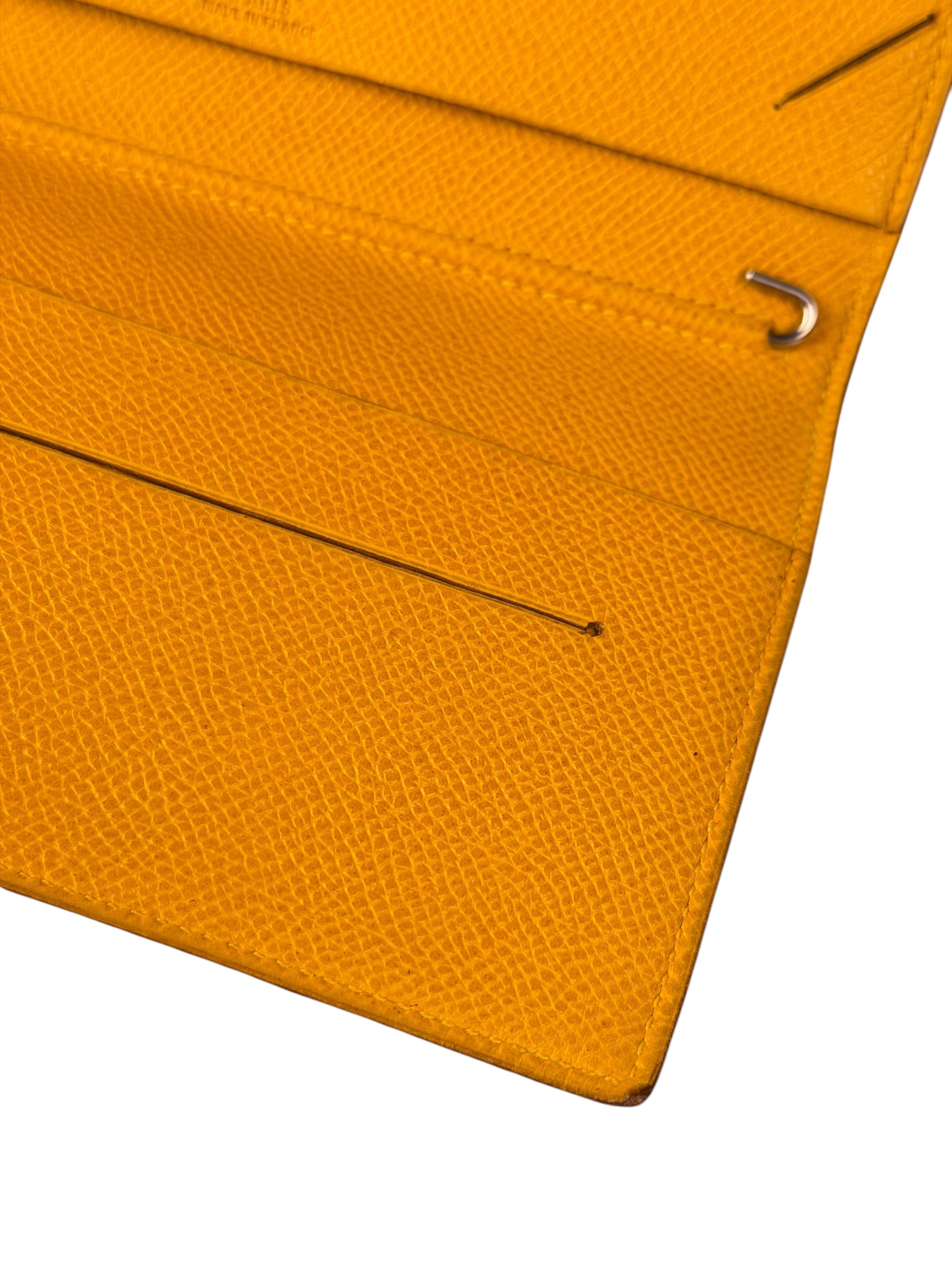 Hermes Yellow Leather Agenda Cover