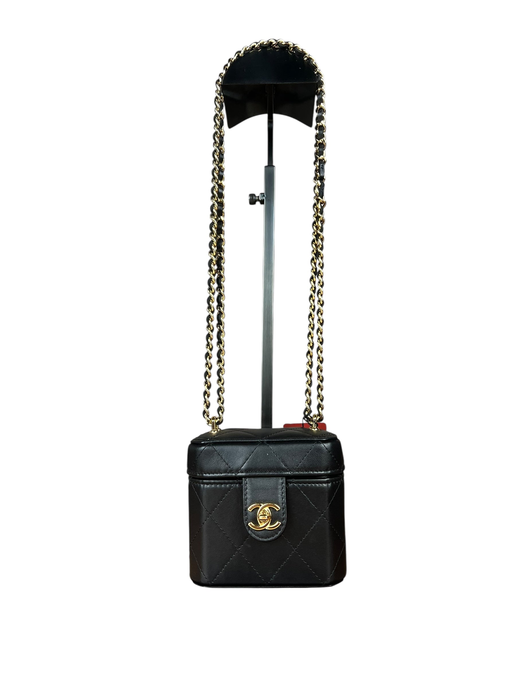 Chanel Lambskin Quilted Leather Cosmetic Bag