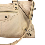 Balenciaga Cream Leather Le City Bag