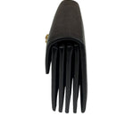 Versace Black Calfskin La Medusa Flap Card Holder