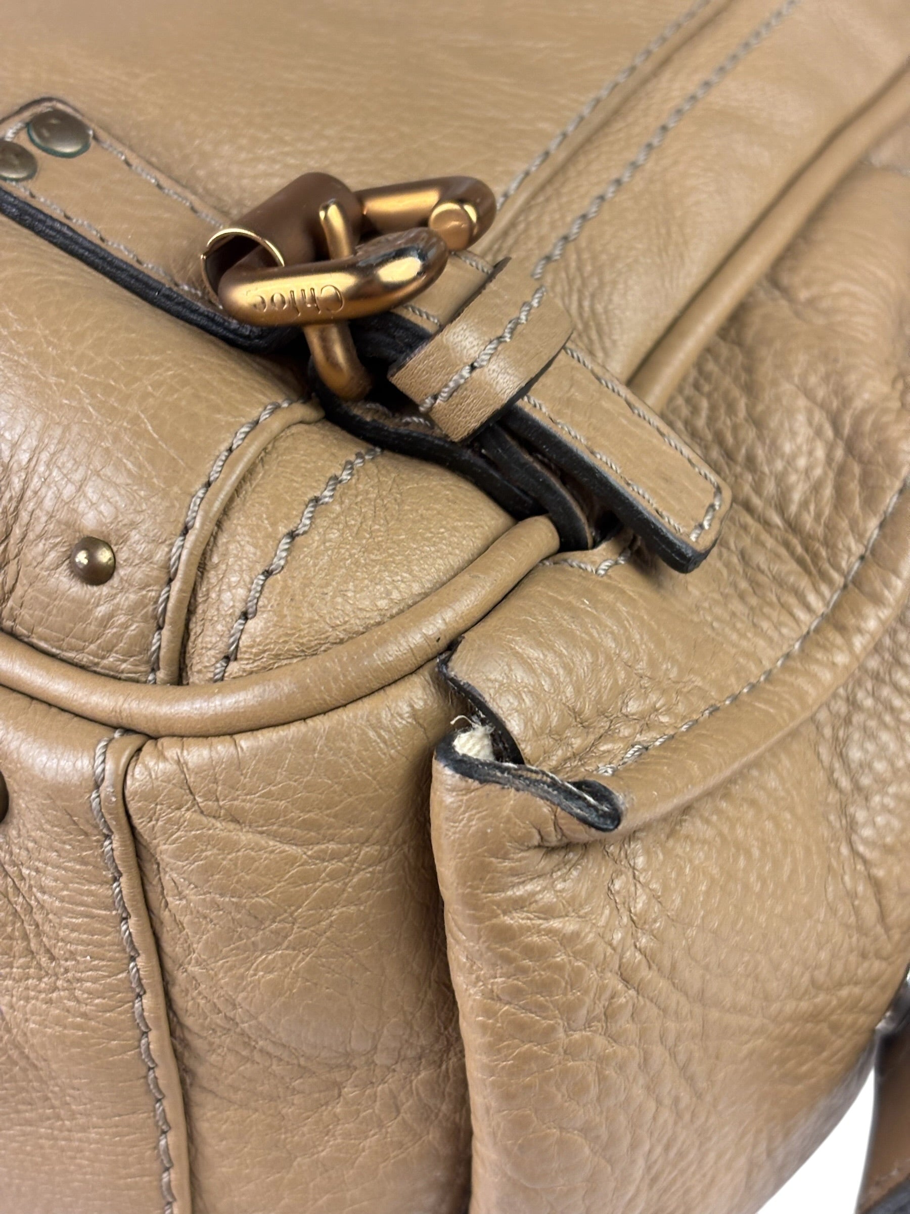 Chloe Brown Leather Paddington Shoulder Bag