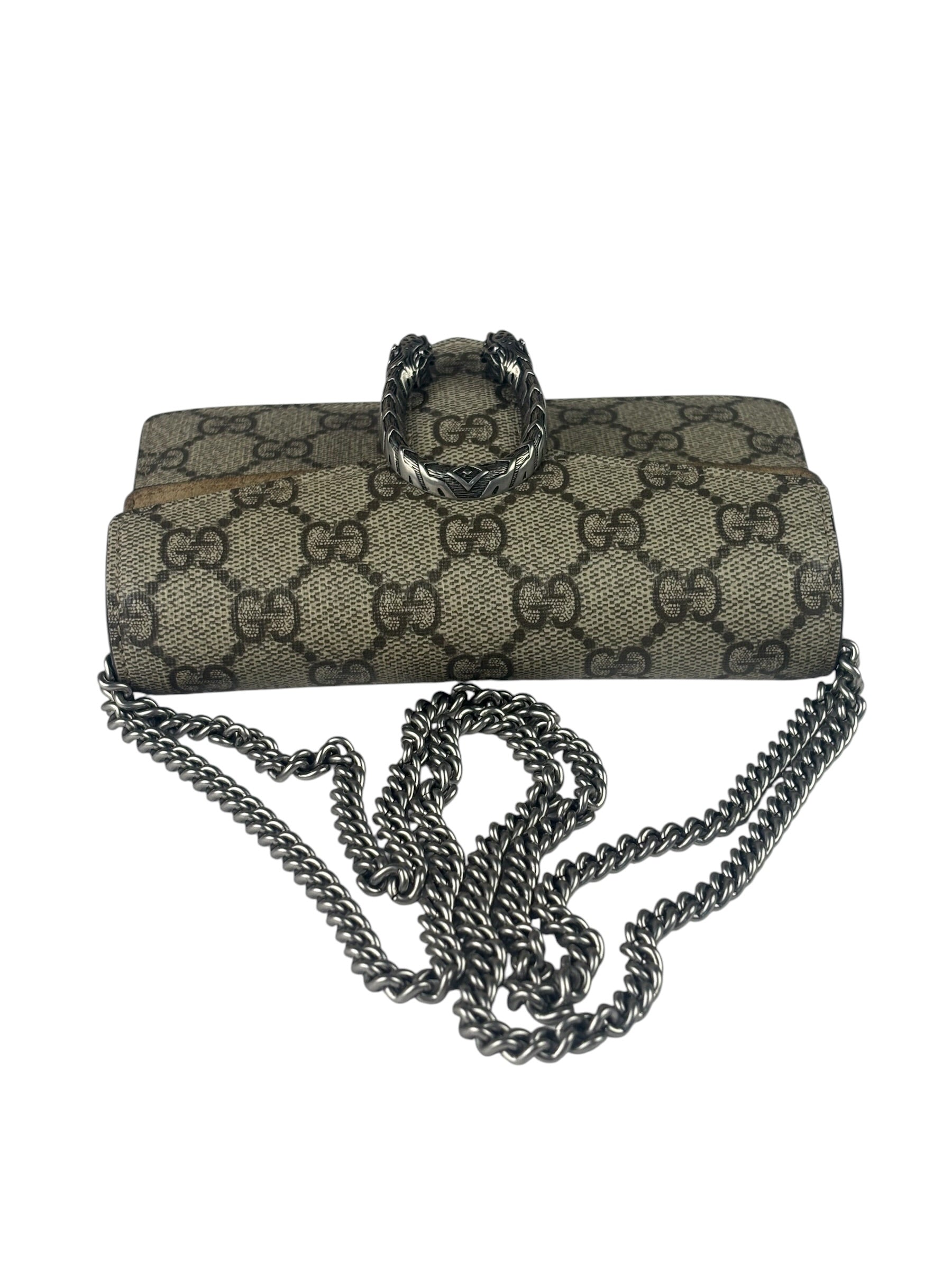 Gucci Beige GG Supreme Nano Dionysus Shoulder Bag
