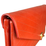 Chanel Chevron Quilted Envelope Clutch
