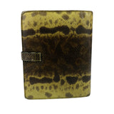 Gucci Yellow/Brown Snakeskin Agenda Cover