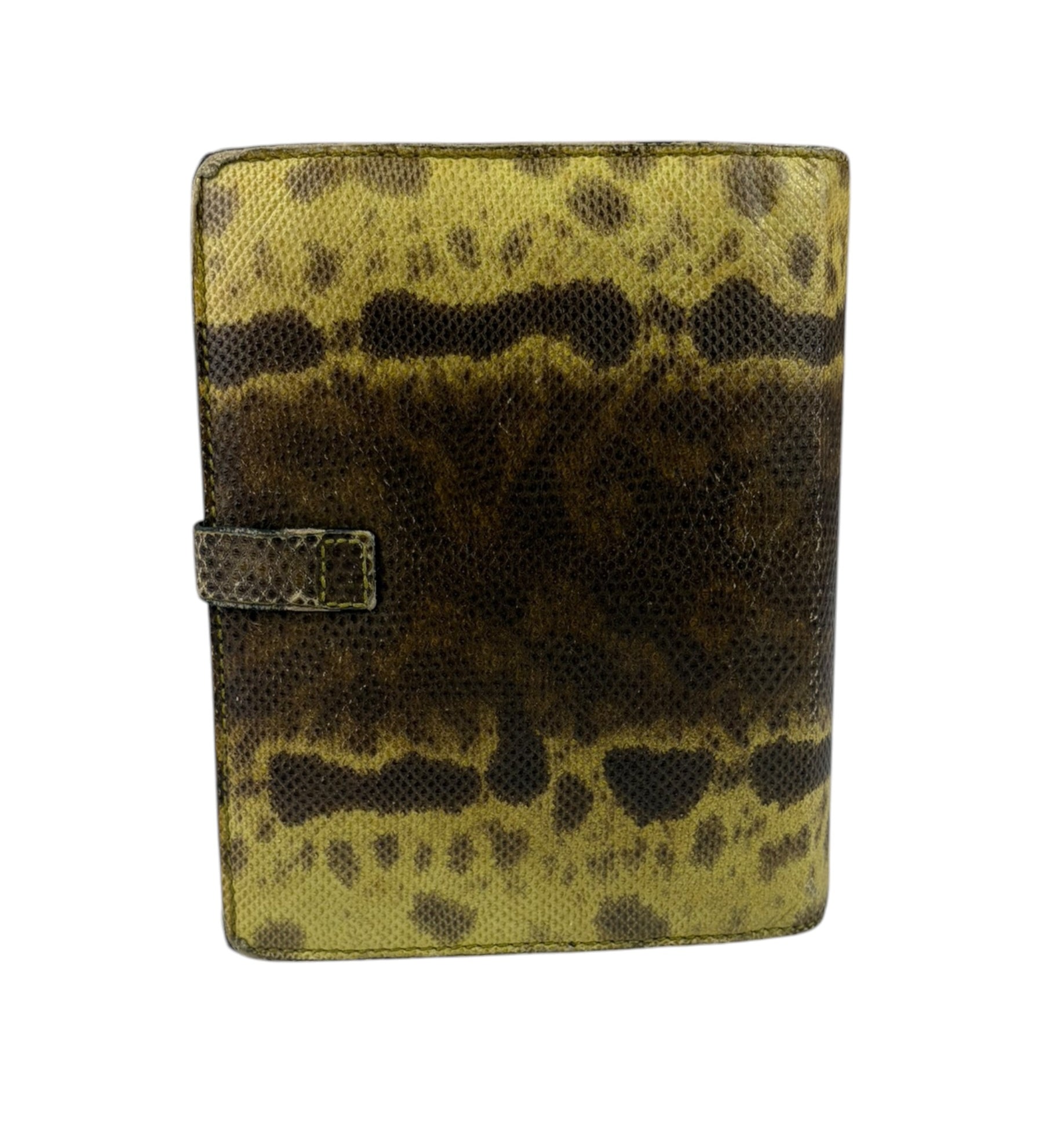 Gucci Yellow/Brown Snakeskin Agenda Cover