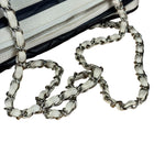 Chanel Navy Quilted Leather Lido Chain Shoulder Tote 2009