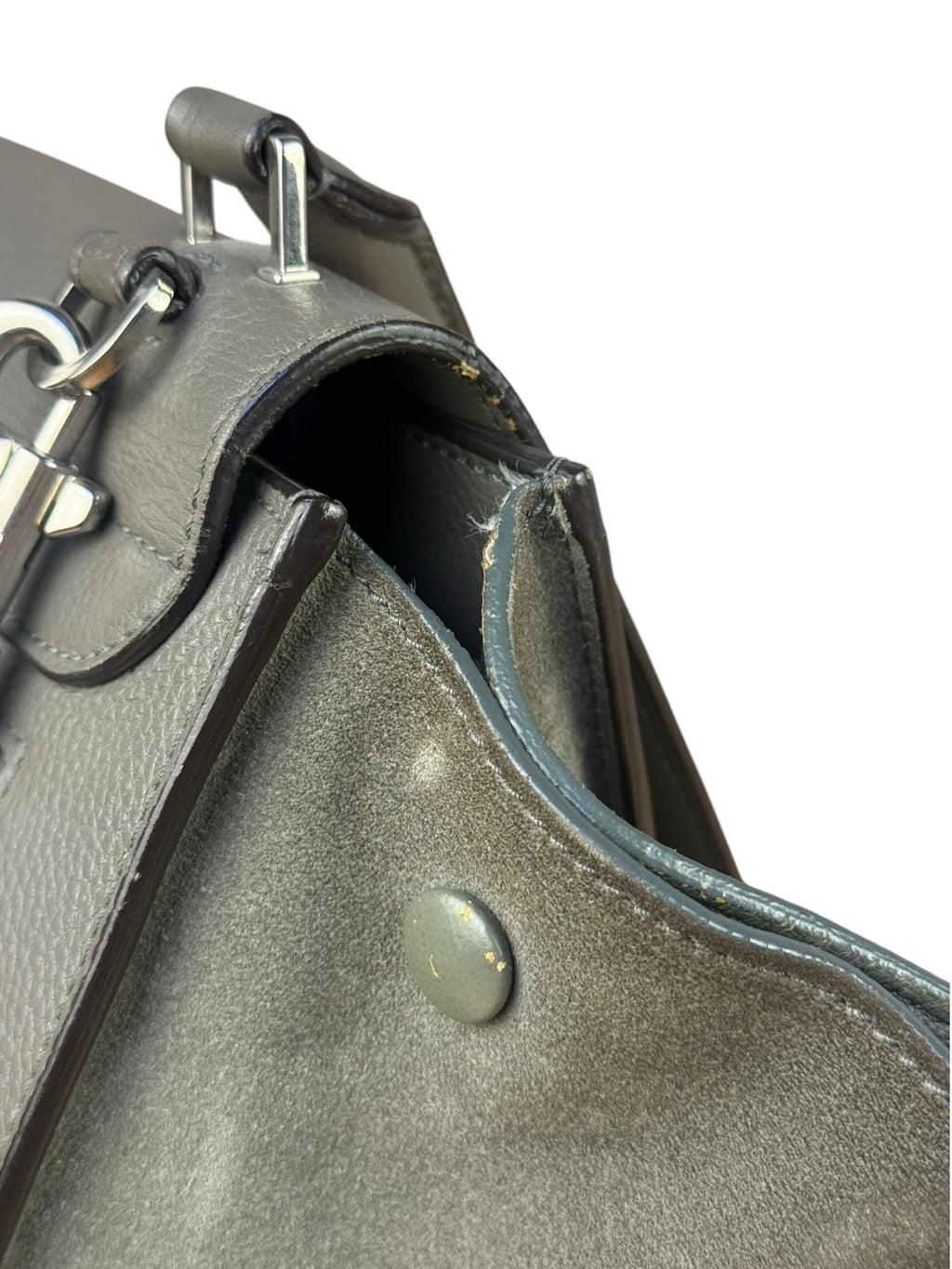 Celine Trapeze Bag In Grey