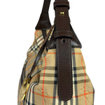 Burberry Vintage House Check Canvas/Leather Shoulder Bag