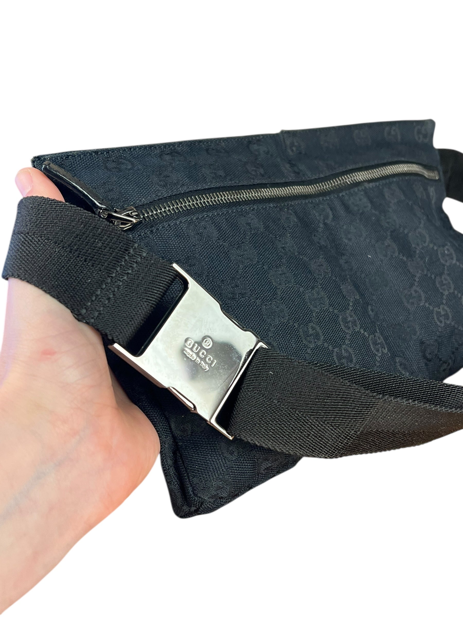 Gucci GG Canvas Belt Bag Black