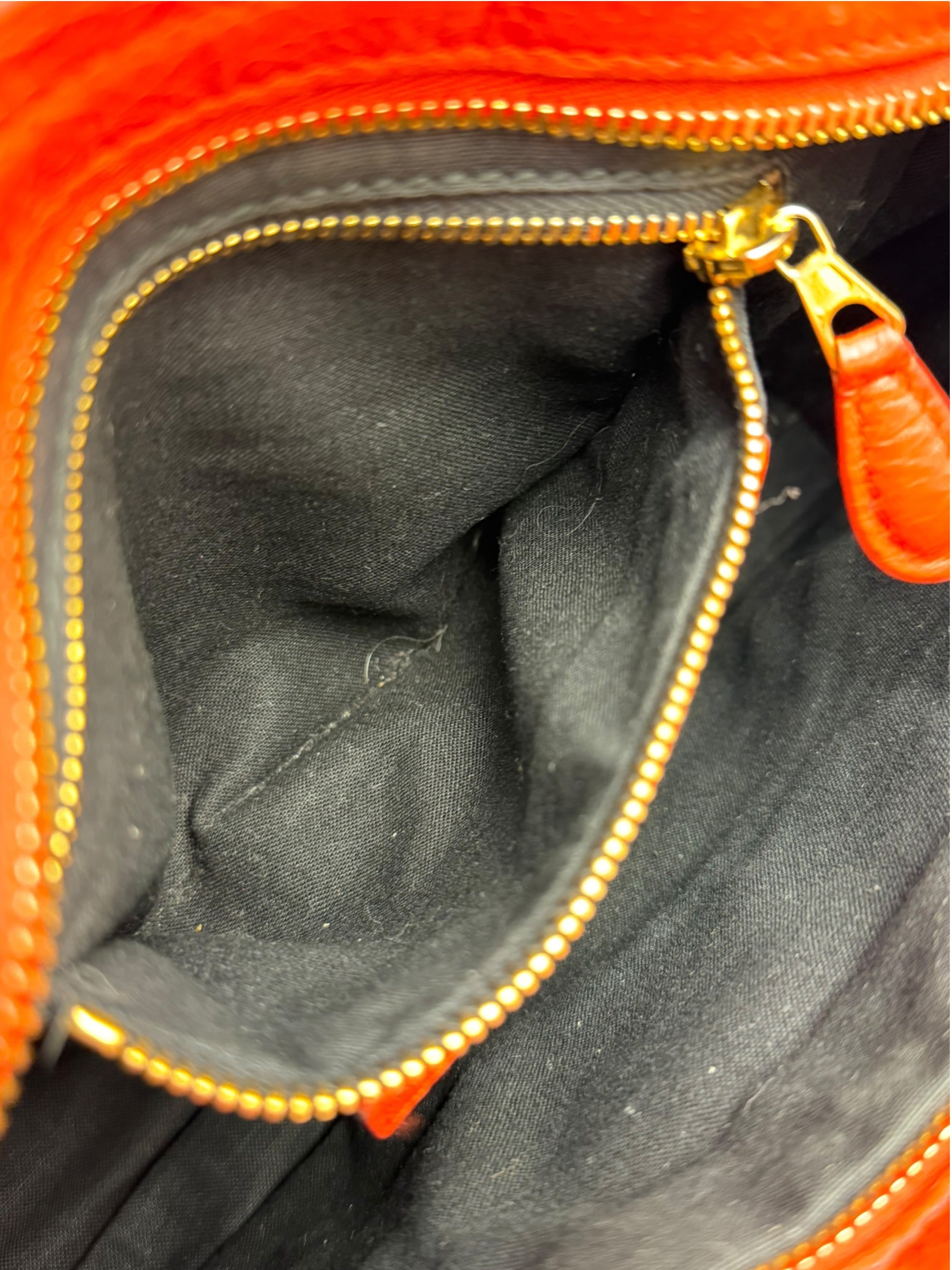 Balenciaga Red Leather Mini City Bag