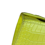 Balenciaga Small Yellow Croc Hourglass 2Way