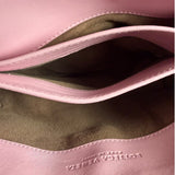 Bottega Veneta Baby Pink Leather Intrecciato Embroidered Flap Bag