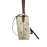 Coach Cream/Burgundy Small Town Bucket Bag