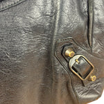 Balenciaga Vintage Black Leather Classic Sunday Tote Bag