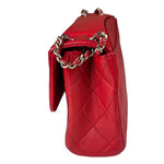 Chanel Red Quilted Leather Shoulder Bag 2016