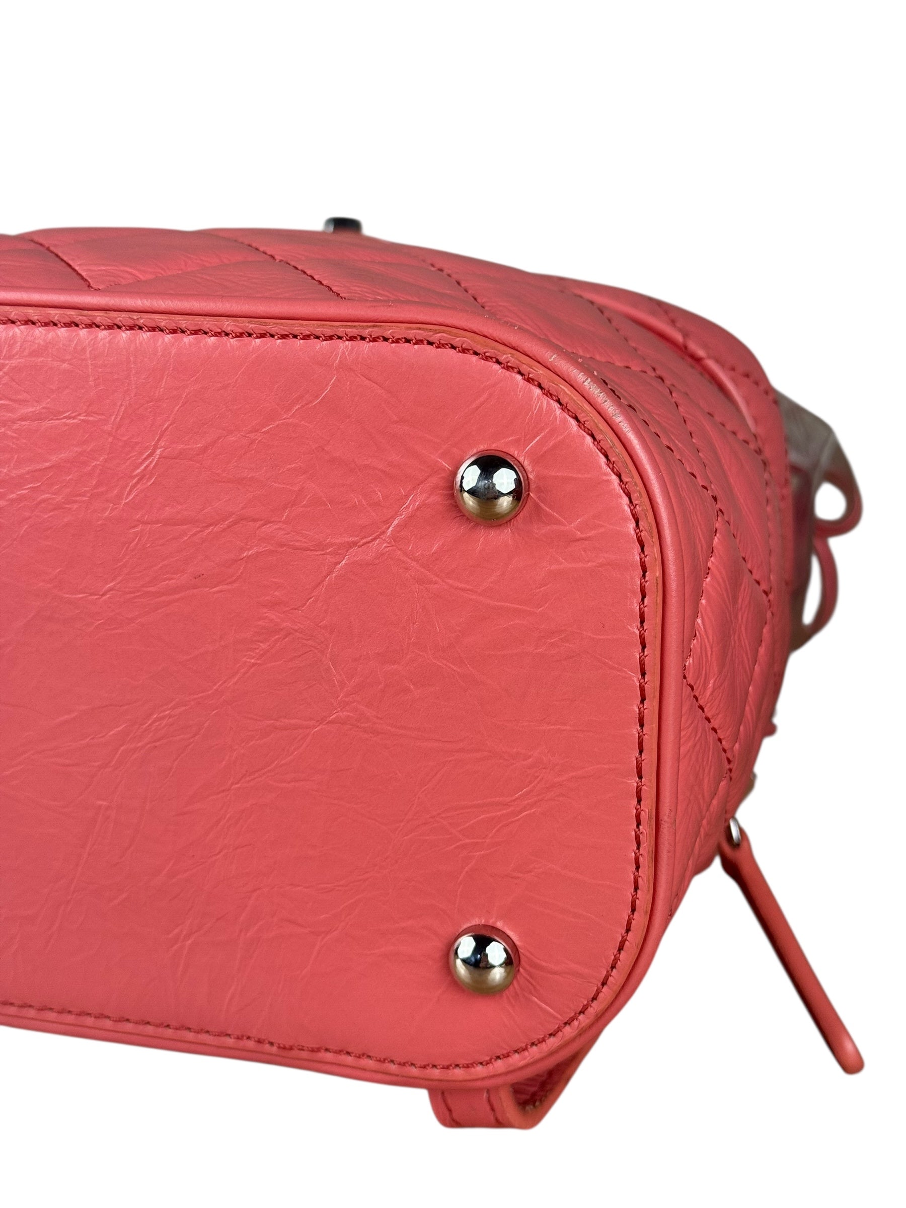 Chanel 2018 Pink Quilted PVC Vanity Zip Backpack