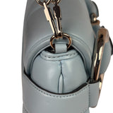 Gucci Blue Leather Horsebit Chain Shoulder Bag