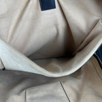 Gucci Black Chevron Leather Backpack