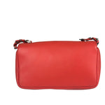 Fendi Coral Pink Leather Mini Baguette