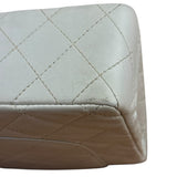 Chanel CC White Quilted Double Flap Bag 1988