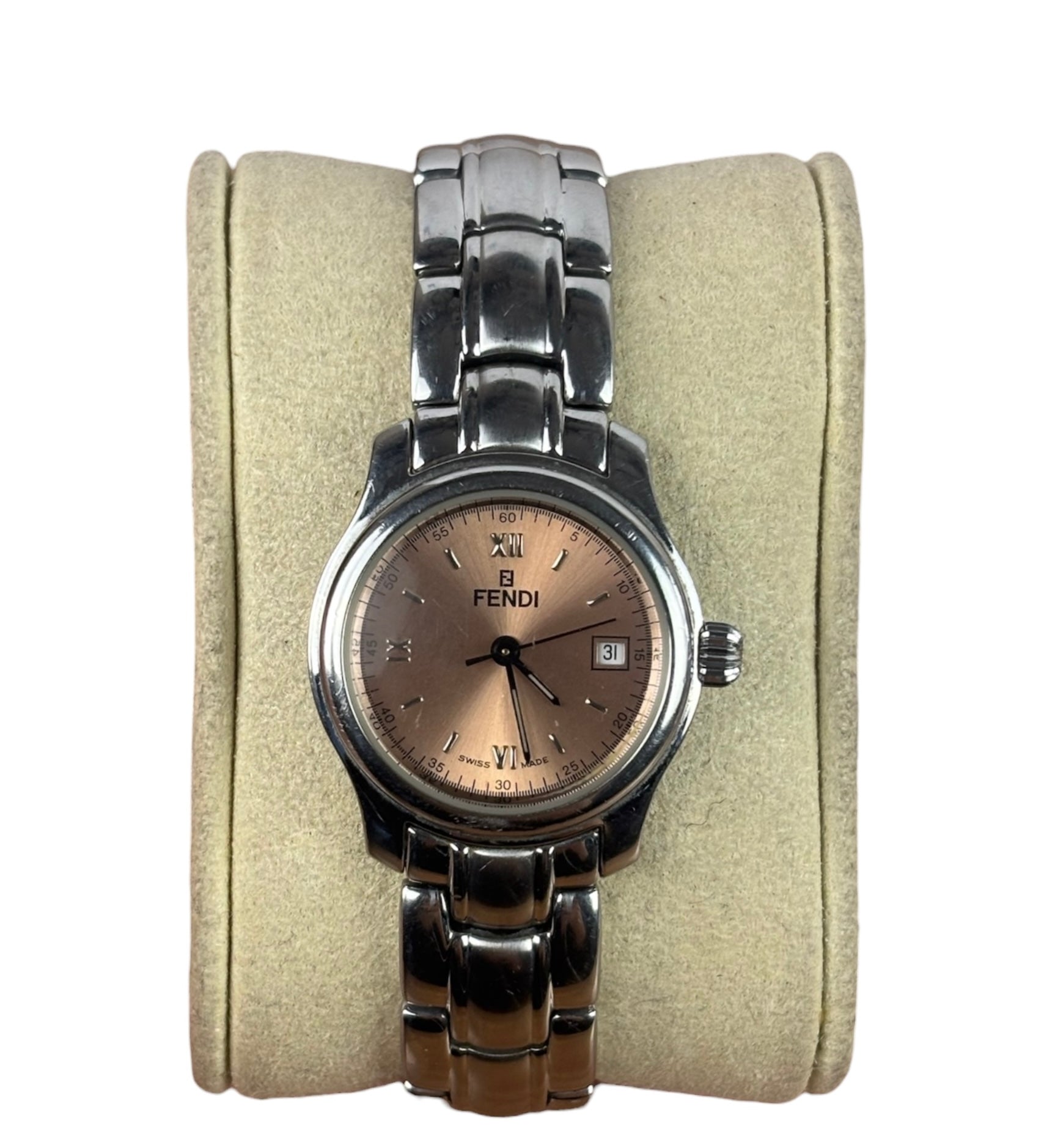 Fendi 210L Salmon Dial Stainless Steel