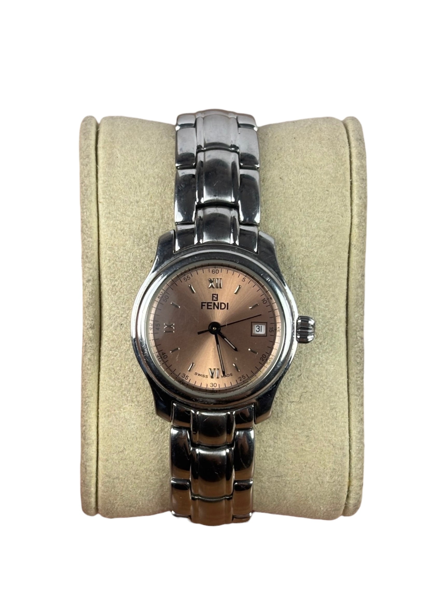 Fendi 210L Salmon Dial Stainless Steel