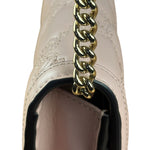 Gucci Light Pink Leather GG Matelasse Chain Wallet