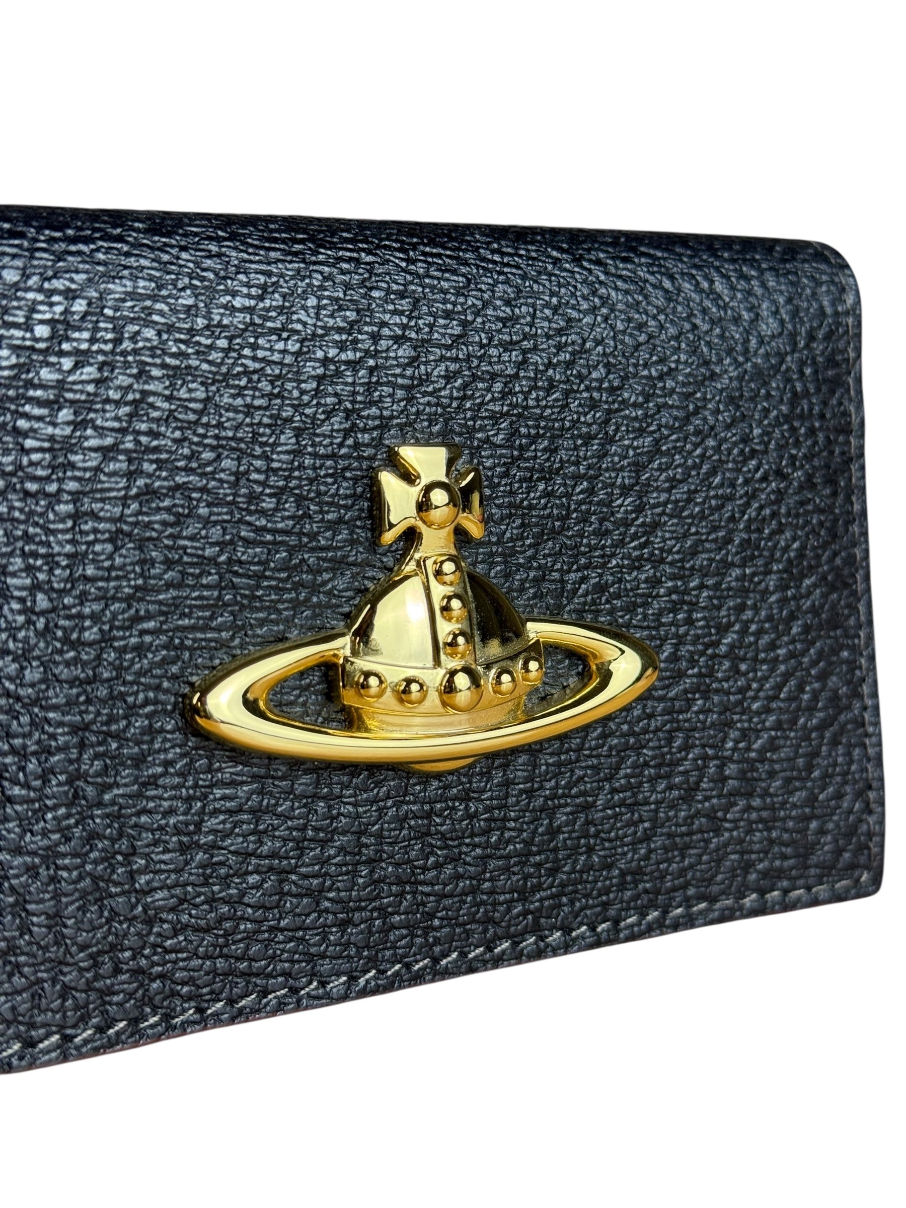 Vivienne Westwood Leather Orb Emblem Card Case