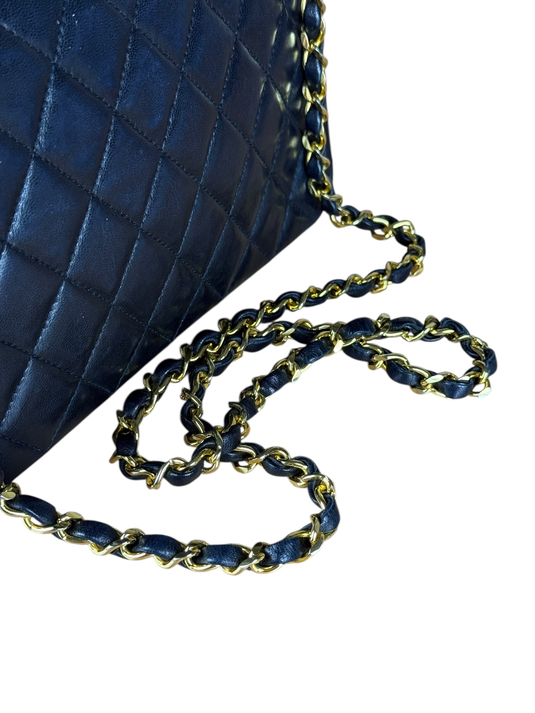 Chanel CC Black Classic Flap Bag 1988