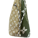 Louis Vuitton Olive Green/Beige Monogram Giant Neverfull MM