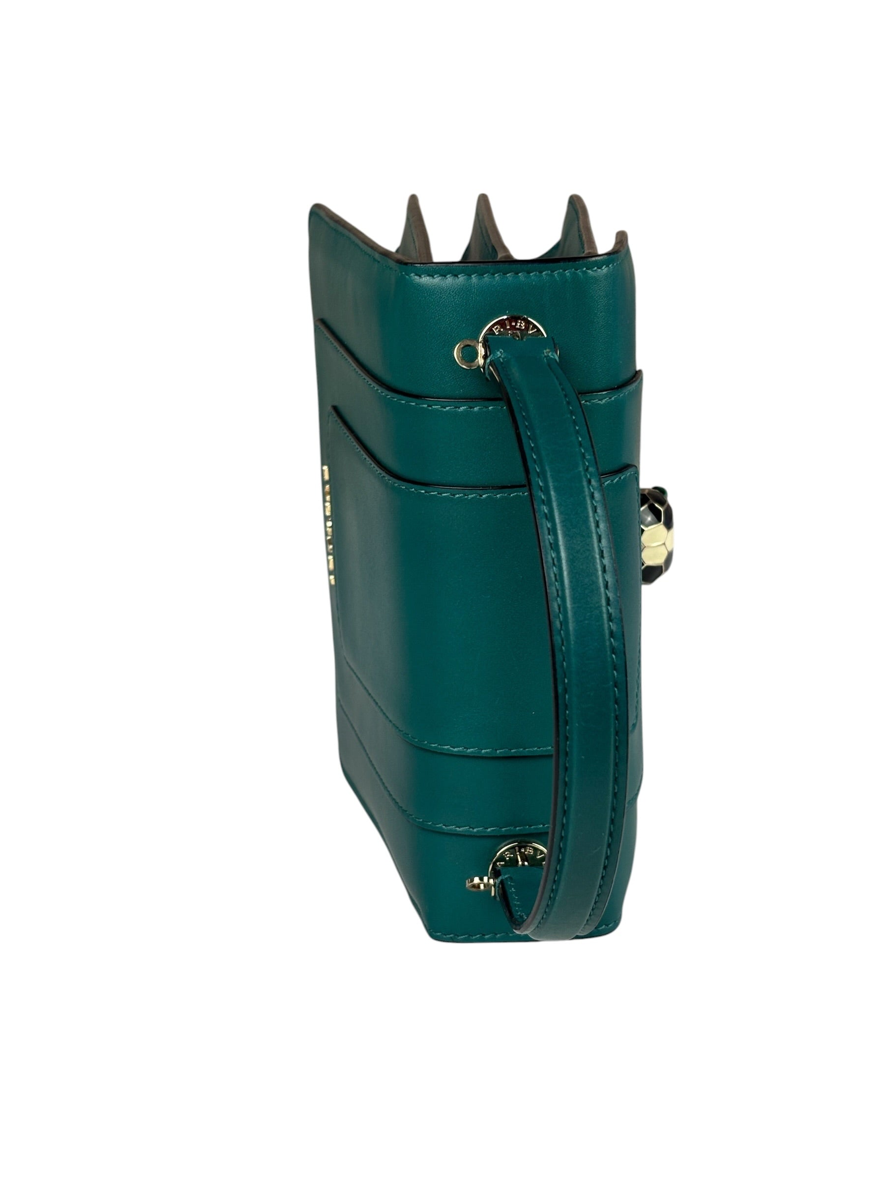 BVLGARI Serpenti Forever Mini Top Handle Bag Green