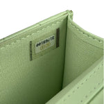 Chanel Green Quilted Leather 19 Flap Chain Card Holder 2021
