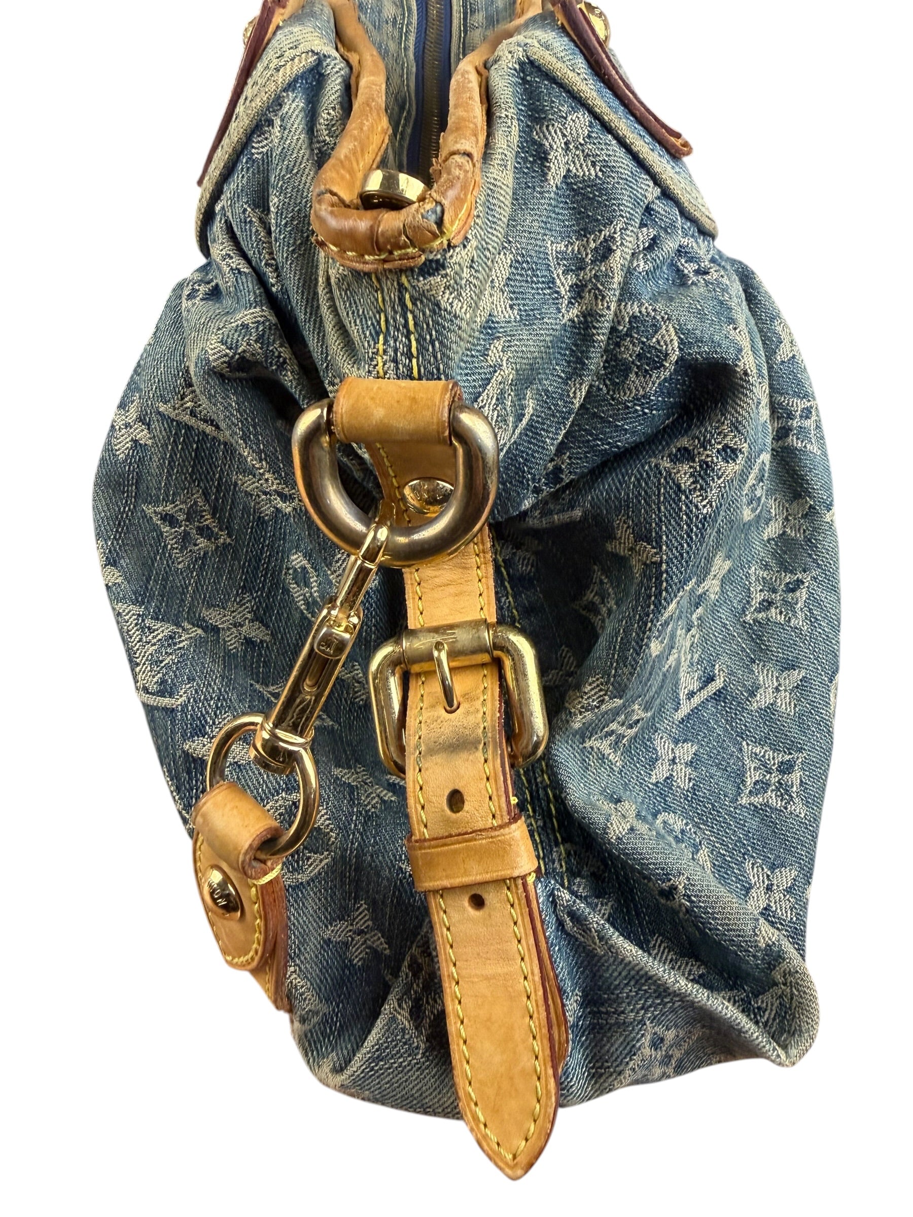 Louis Vuitton Blue Denim Monogram Neo Cabby Two-Way Bag MM