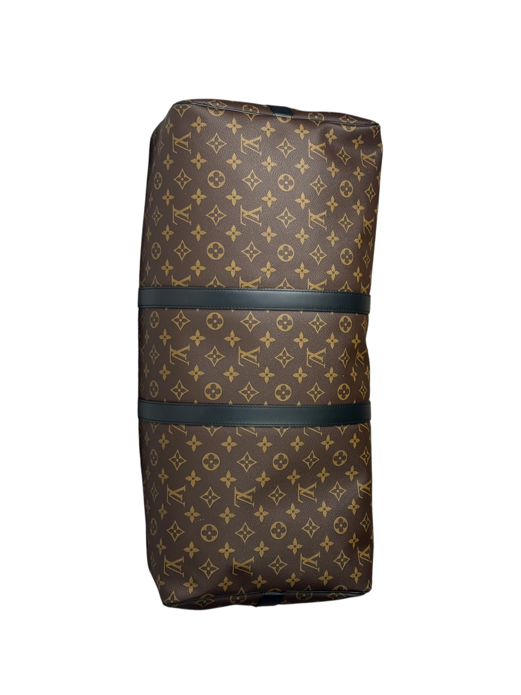 Louis Vuitton Black/Brown Monogram Keepall 55