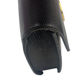 Fendi Black Leather F Envelope Wallet On Replacement Chain