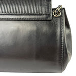 Chanel Black Leather Mademoiselle Accordion Flap Bag 2000