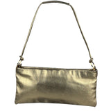 Salvatore Ferragamo Metallic Gold Gancini Shoulder Bag