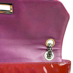 Chanel Burgundy Patent Leather Mademoiselle Bijoux Chain Flap Bag 2008