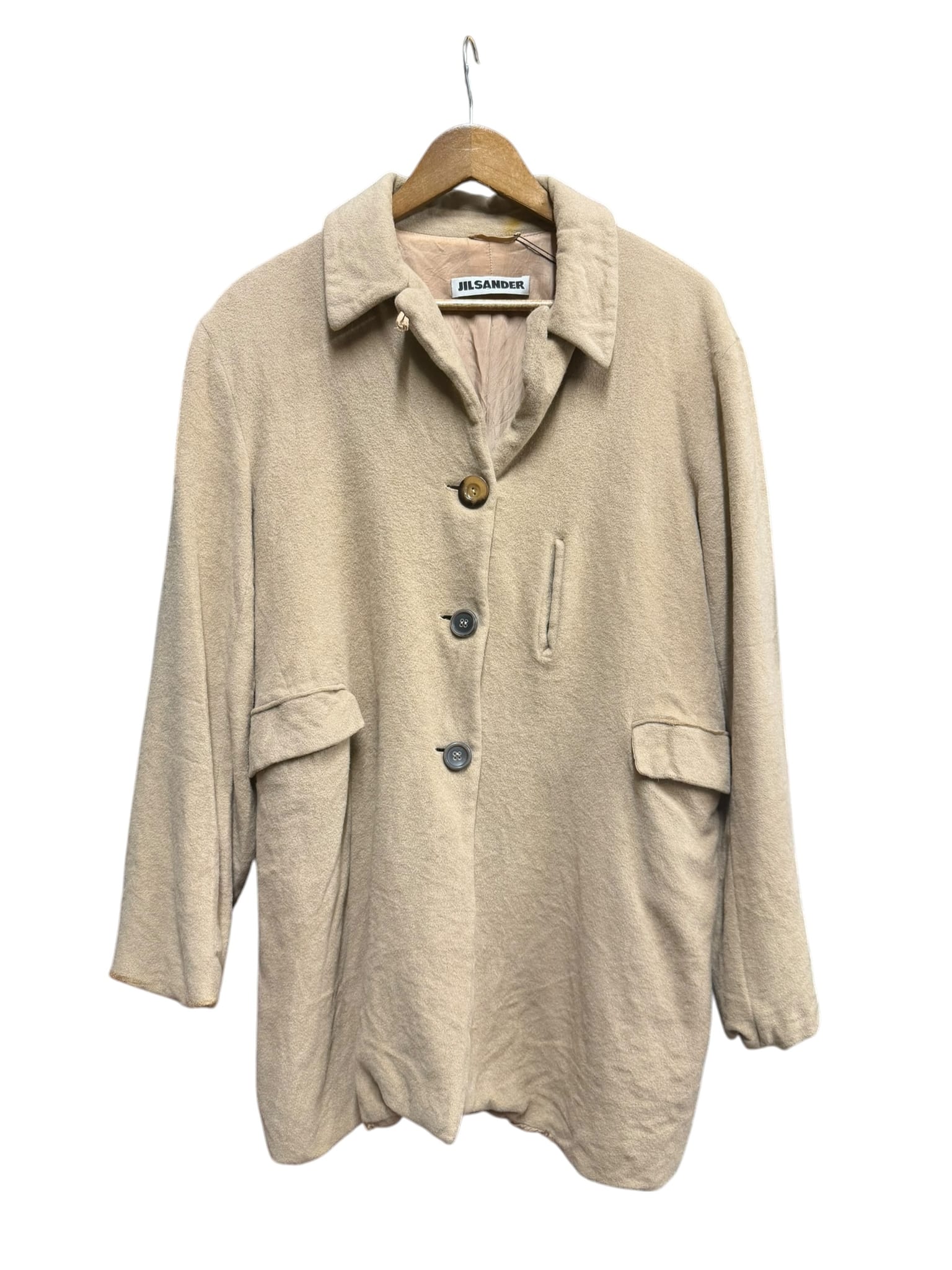 Vintage Jil Sander Wool Trench Coat (Slight Distressing)